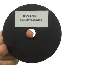 Milling Groove Metal Cutting Wheel , Aluminum Cutting Wheel Black Color