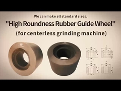 Rubber guide wheel for centerless grinding machine