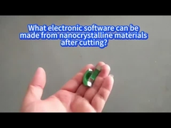 What electronic software can be made from nanocrystalline materials after cutting?