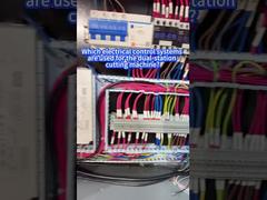 Which electrical control systems are used for the dual-station cutting machine?