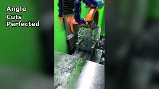 Precise angle seamless cutting of powder core circular rings