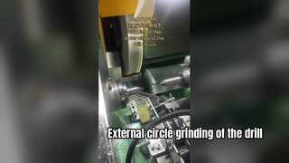 External circle grinding of the drill chuck